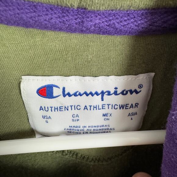 Champion Powerblend Color Block Hoodie Sweatshirt US Men's S - Picture 4 of 7